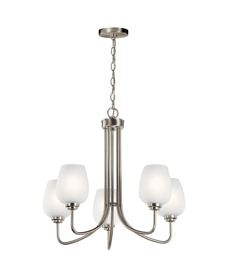 Kichler Valserrano 24 1/4" Wide Brushed Nickel 5-Light Chandelier