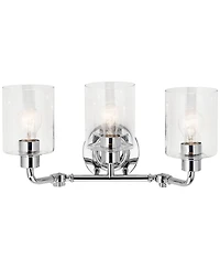 Kichler Gunnison 24" Wide Chrome 3-Light Bath Light