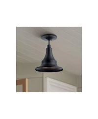 Kichler Hampshire 13 1/4" High Climates Black Outdoor Ceiling Light