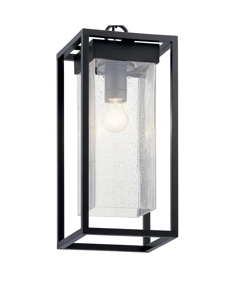 Kichler Mercer 24" High Black Silver Outdoor Hanging Light