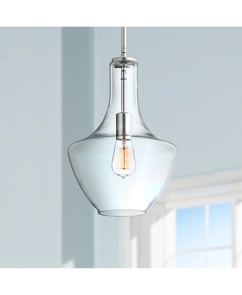 Kichler Everly 10 1/2"W Chrome and Clear Glass Mini Pendant