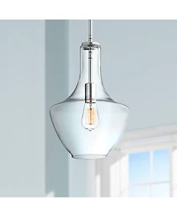 Kichler Everly 10 1/2"W Chrome and Clear Glass Mini Pendant