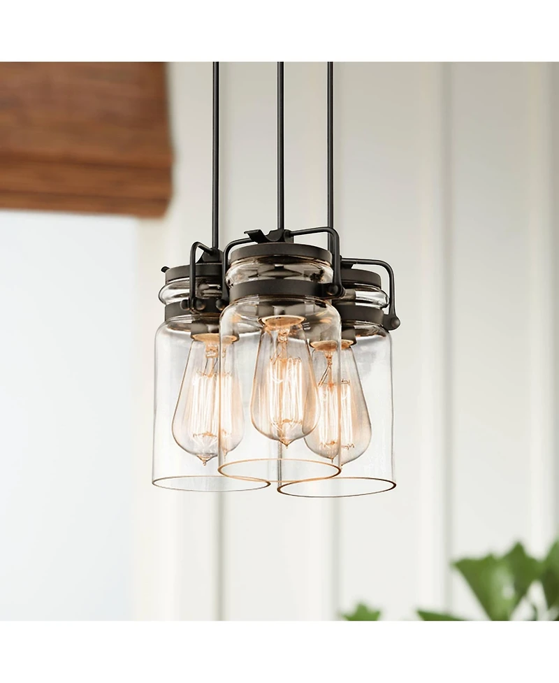 Kichler Brinley 8 1/2" Wide Olde Bronze 3-Light Mini Pendant