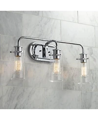 Kichler Braelyn 24" Wide Chrome 3-Light Bath Light