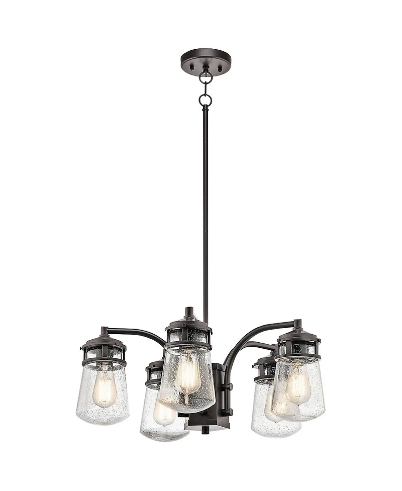 Kichler Lyndon 24" Wide Architectural Bronze Outdoor Chandelier