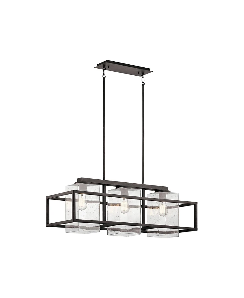 Kichler Wright 36" Wide Zinc Kitchen Island Light Outdoor Chandelier