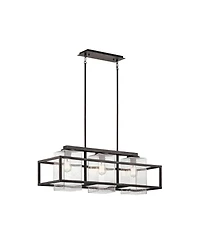 Kichler Wright 36" Wide Zinc Kitchen Island Light Outdoor Chandelier