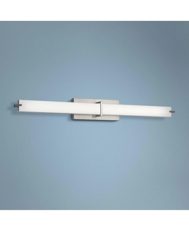 Kichler Zel 37 1/2" Wide Modern Brushed Nickel Linear Led Bath Light