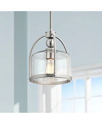 Kichler Omerta 9 1/2" Wide Brushed Nickel Clear Glass Mini Pendant