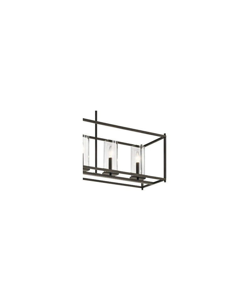 Kichler Crosby 41 1/4" Wide Oiled Bronze Rectangular Kitchen Island Chandelier