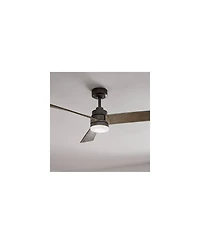 52" Kichler Spyn Anvil Iron Led Ceiling Fan with Wall Control