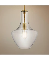 Kichler Everly 10 1/2" Wide Natural Brass Mini Pendant