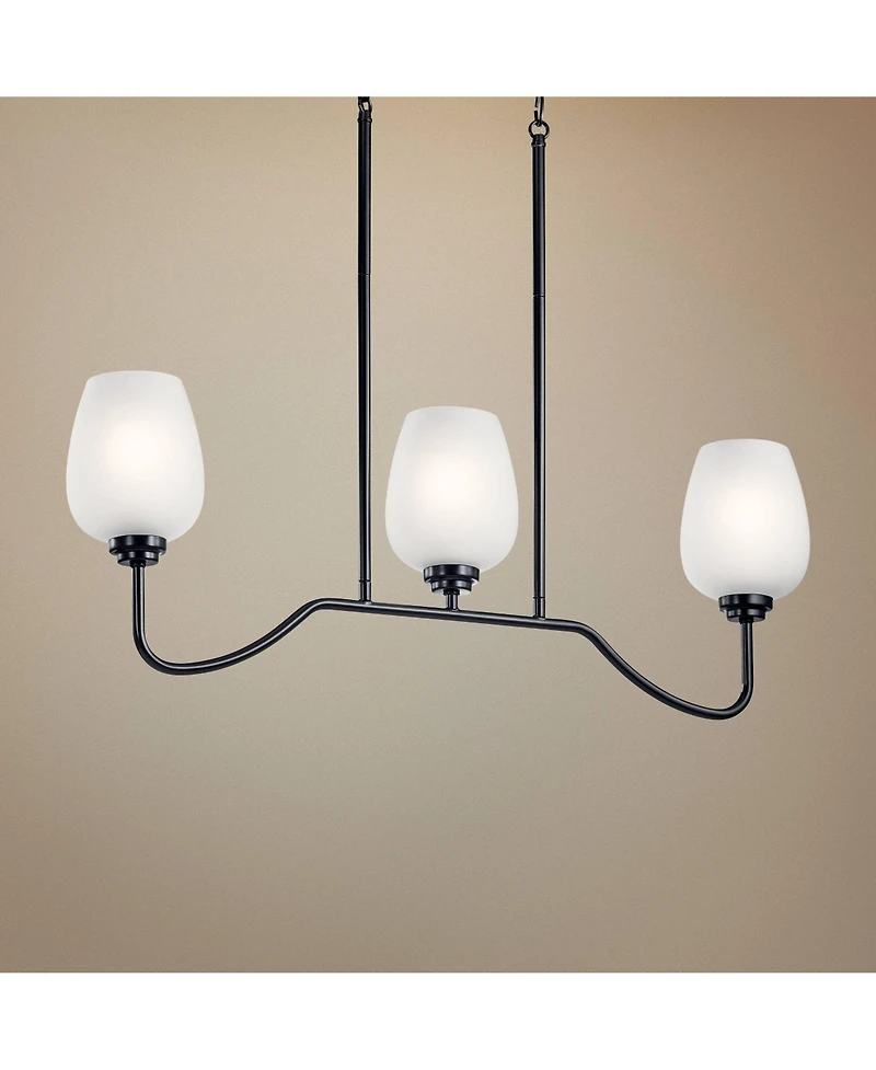 Kichler Valserrano 31" Wide Black Kitchen Island Light Chandelier