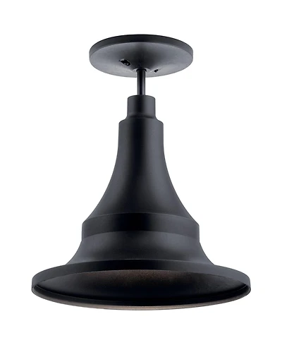 Kichler Hampshire 16" Wide Climates Black Modern Outdoor Ceiling Light