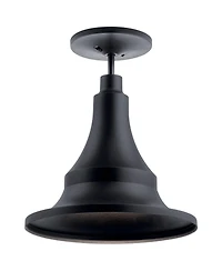 Kichler Hampshire 16" Wide Climates Black Modern Outdoor Ceiling Light