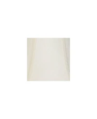 Imperial Shade Set of 2 Bell Lamp Shades Cream Large 9" Top x 17" Bottom x 11" Slant x 10.5" High Spider with Replacement Harp and Finial Fitting