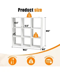 Boyel Living Cube Metal Storage Shelf Organizer Bookcase Display Rack Easy Assembly