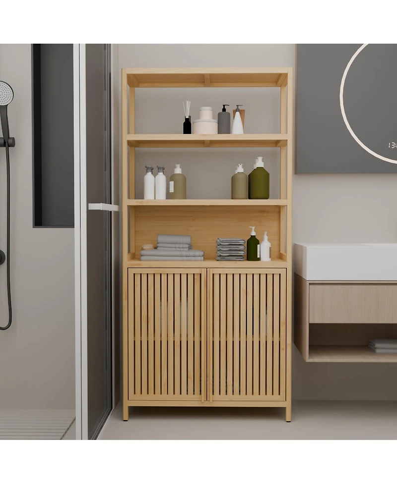 Boyel Living 64-Inch Tall Double Doors High Capacity Storage Rack