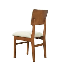 Streamdale Furniture Upholstered Mid-Century Modern Dining Chairs, Set of 4