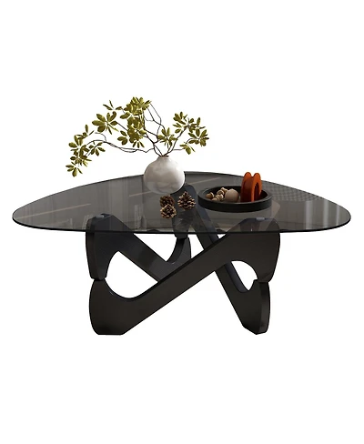 Streamdale Furniture Modern Glass Coffee Table