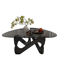 Streamdale Furniture Modern Glass Coffee Table