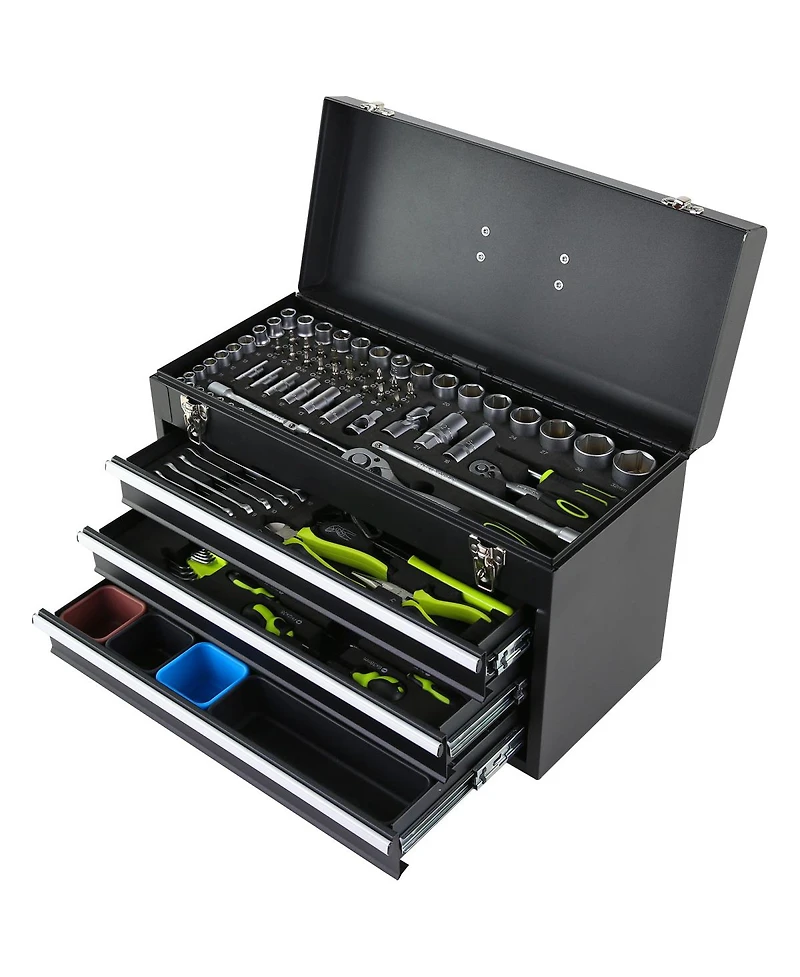 Streamdale Furniture 465-Piece Mechanics Tool Set with 3-Drawer Heavy Duty Metal Box Repair Tool Kit