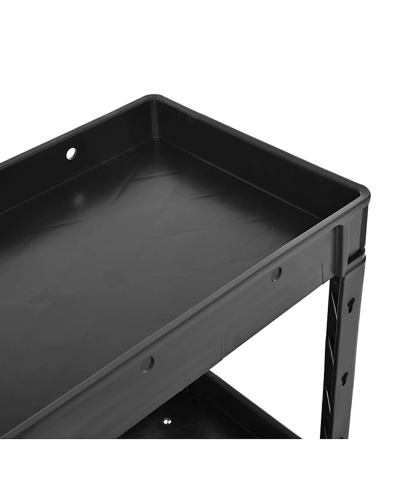 Streamdale Furniture Two-Shelf 600 lbs. Capacity Rolling Utility Cart with Locking Wheels