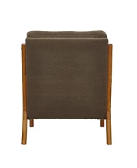 Streamdale Furniture Modern Solid Wood Accent Chair with Nubby Upholstery