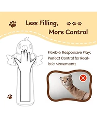 Nocciola Pure Toy Rumble Roo Cat Wrestling Toy, 22 Inch Chicken Puppet with 5 Catnip Pouches, Treat Pocket and Reinforced Protective Kicking Glove