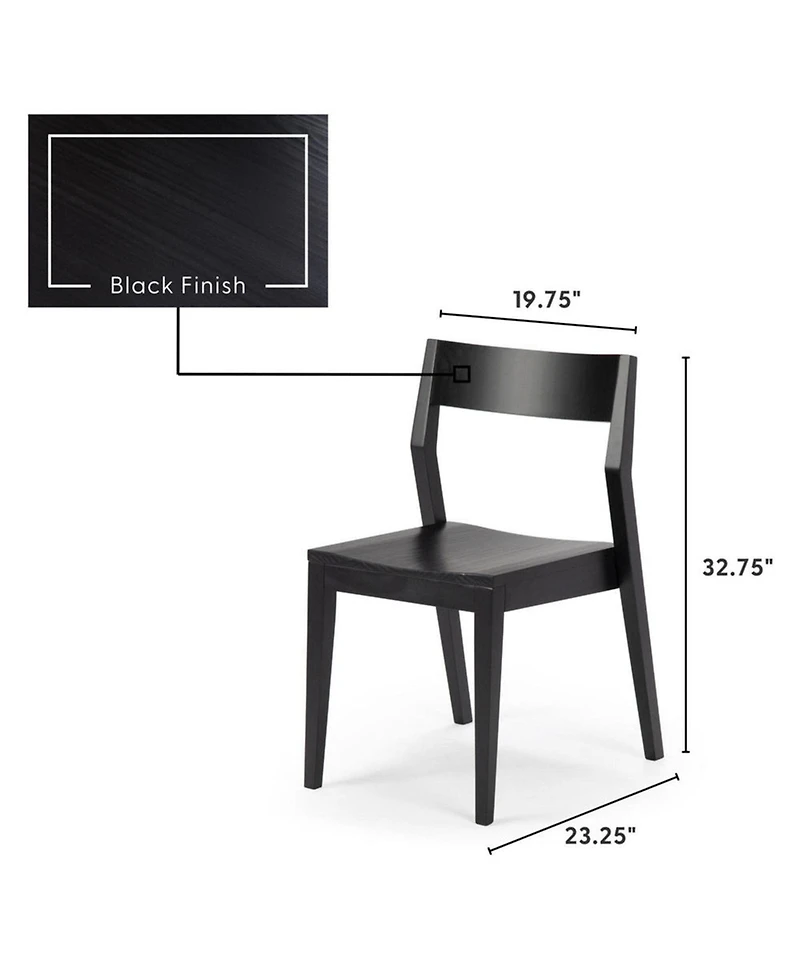 Plank+Beam 72 inch Modern Solid Wood Dining Table Set with Bench And 4 Chairs