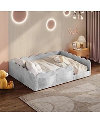 Streamdale Furniture Full Size Upholstered Floor Bed