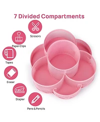 Danrong Mesh Desk Organizer With 2 Tier Trays Magazine Holders and Pen Holder