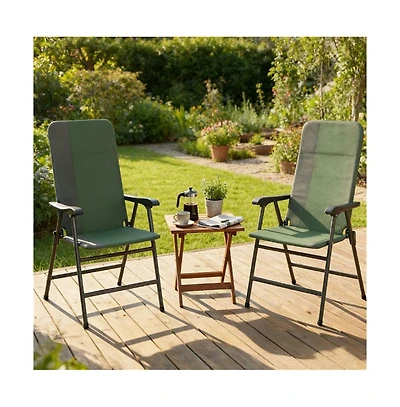Mountaintop Folding chair, terrace chair set of two, armchair