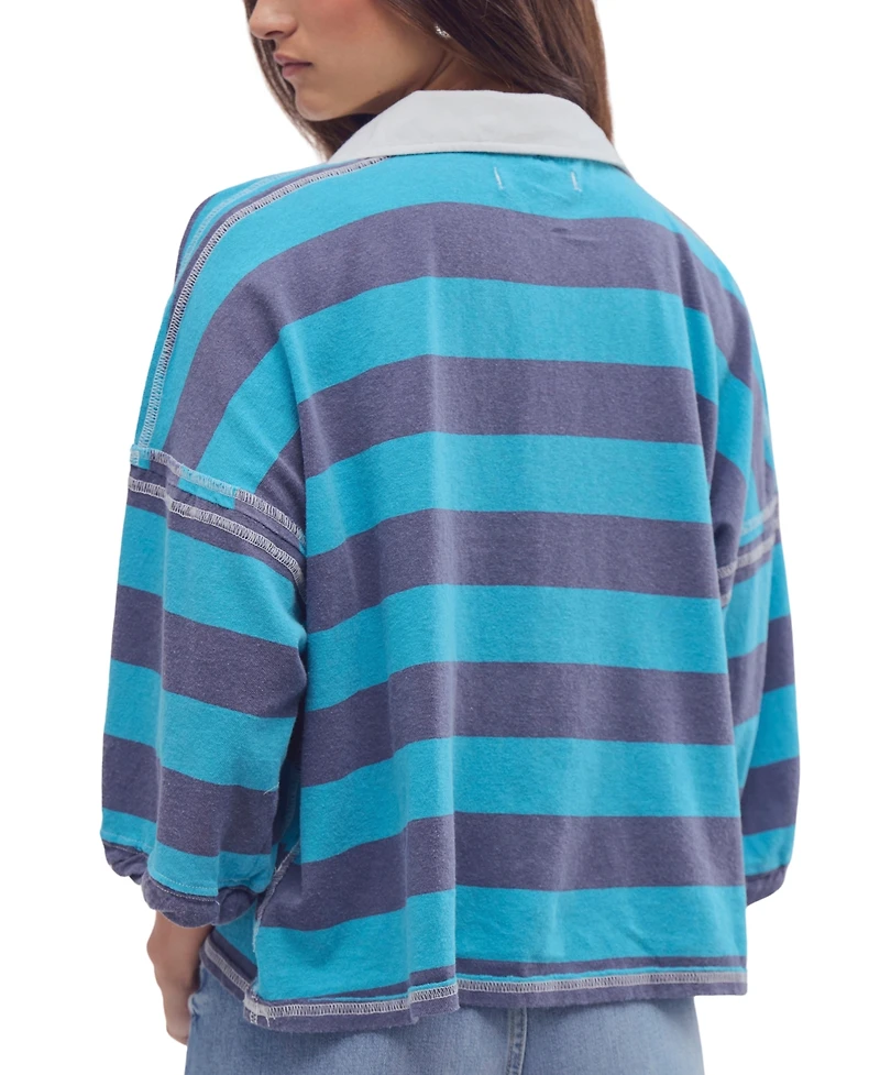 Free People Women's Auggie Collared Oversized T-Shirt