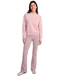 Puma Women's Ess Relaxed Mock Neck Crew Sweatshirt