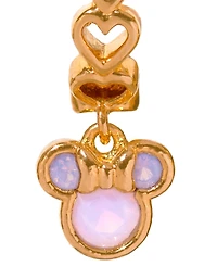 Girls Crew Crystal Disney Love Linked Minnie Mouse Hoop Earrings