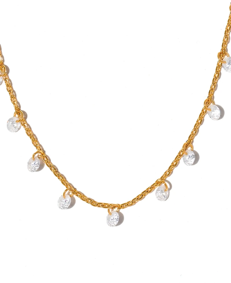 Girls Crew Crystal Dew You Necklace