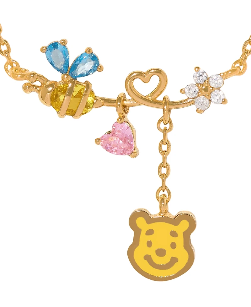 Girls Crew Crystal Disney Winnie the Pooh Necklace