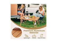 Boyel Living Folding Camping Table Picnic with Storage Bag and Waterproof Desktop