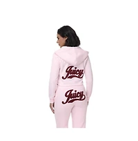 Juicy Couture Women's Cropped Bubble Fleece Hoodie