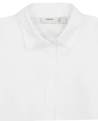 Calvin Klein Girls' 7-16 Long-Sleeve Refined Tailored Dress Shirt