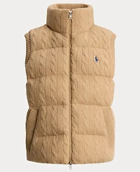 Polo Ralph Lauren Women's Carly Cable-Knit Wool-Cashmere Sleeveless Vest