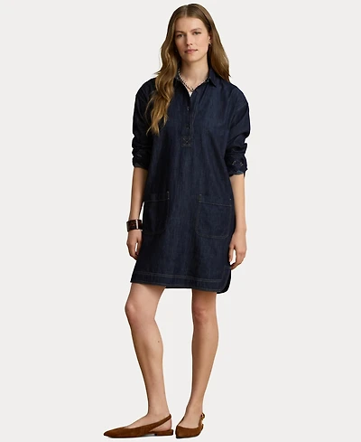 Lauren Ralph Women's Relaxed-Fit Denim Shirtdress