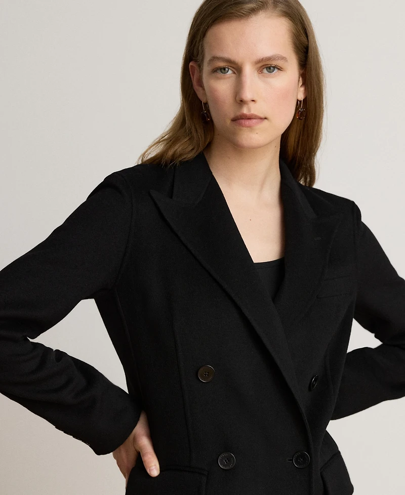 Lauren Ralph Women's Double-Breasted Wool-Blend Coat