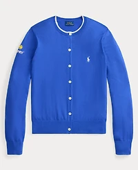 Polo Ralph Lauren Women's Us Open Crew Neck Long-Sleeve Cardigan Sweater
