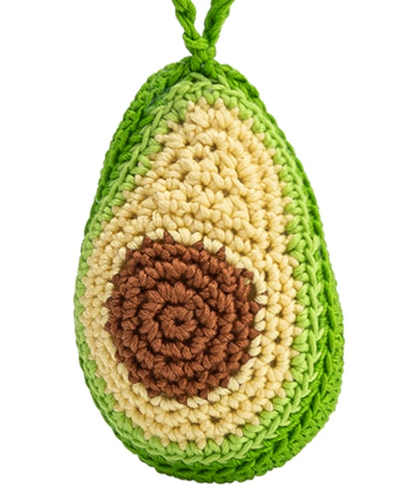 Melie Bianco Avocado Crochet Bag Charm
