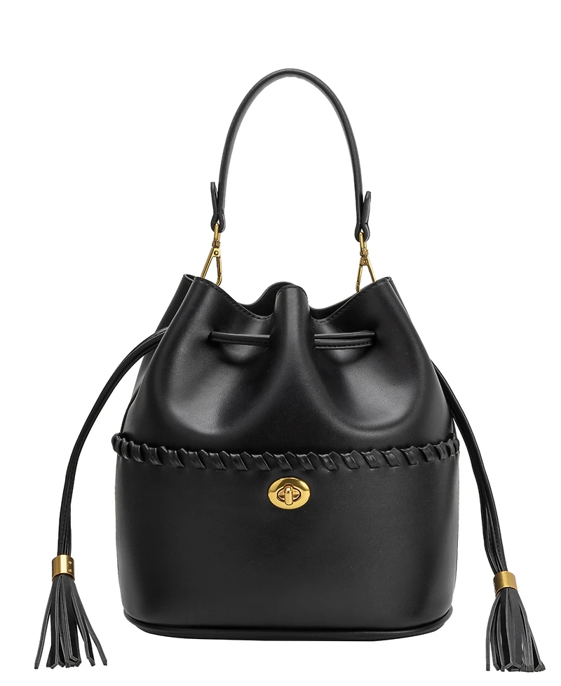 Melie Bianco Janae Small Top Handle Bucket Handbag