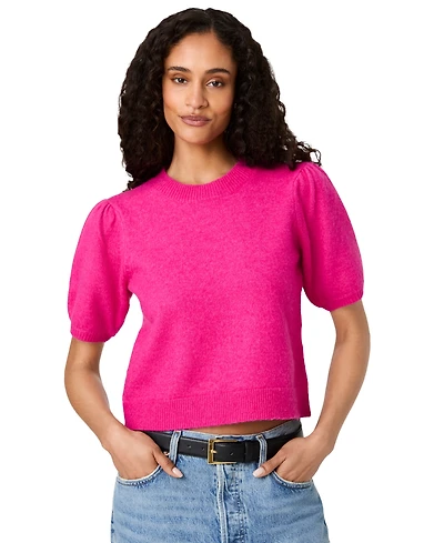 French Connection Women's Yulia Knit Puff-Sleeve Top