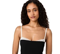 French Connection Women's Azra Lace-Trim Mini Square-Neck Dress