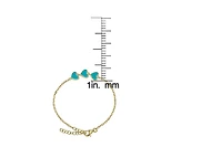 Lily Nily Enamel Multi Hearts Chain Link Bracelet in 14K
